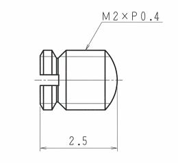 Set screw M2x2.5(Al)
